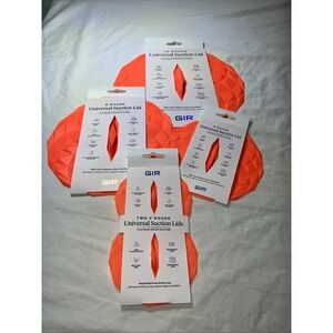 GIR 5‑Piece Silicone Suction Lids Set Platinum ‑Grade Universal Round Covers